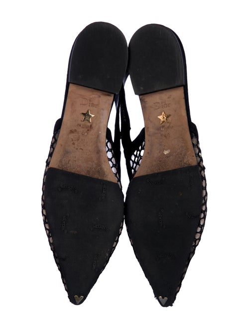 Christian Dior Mesh Mesh Accents Slingback Flats