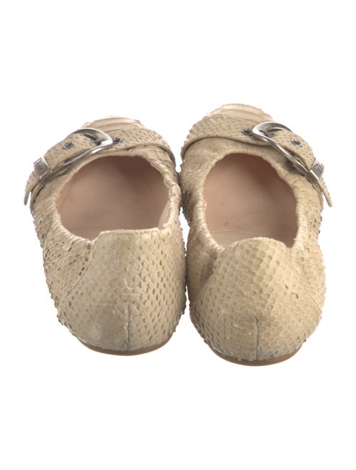 Christian Dior Snakeskin Ballet Flats