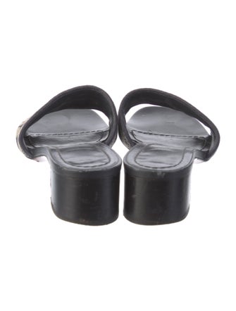 Christian Dior Canvas Printed Slides