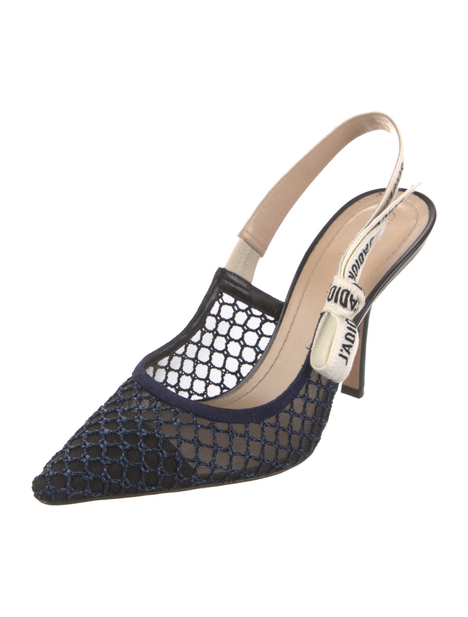 Christian Dior Mesh Slingback Pumps