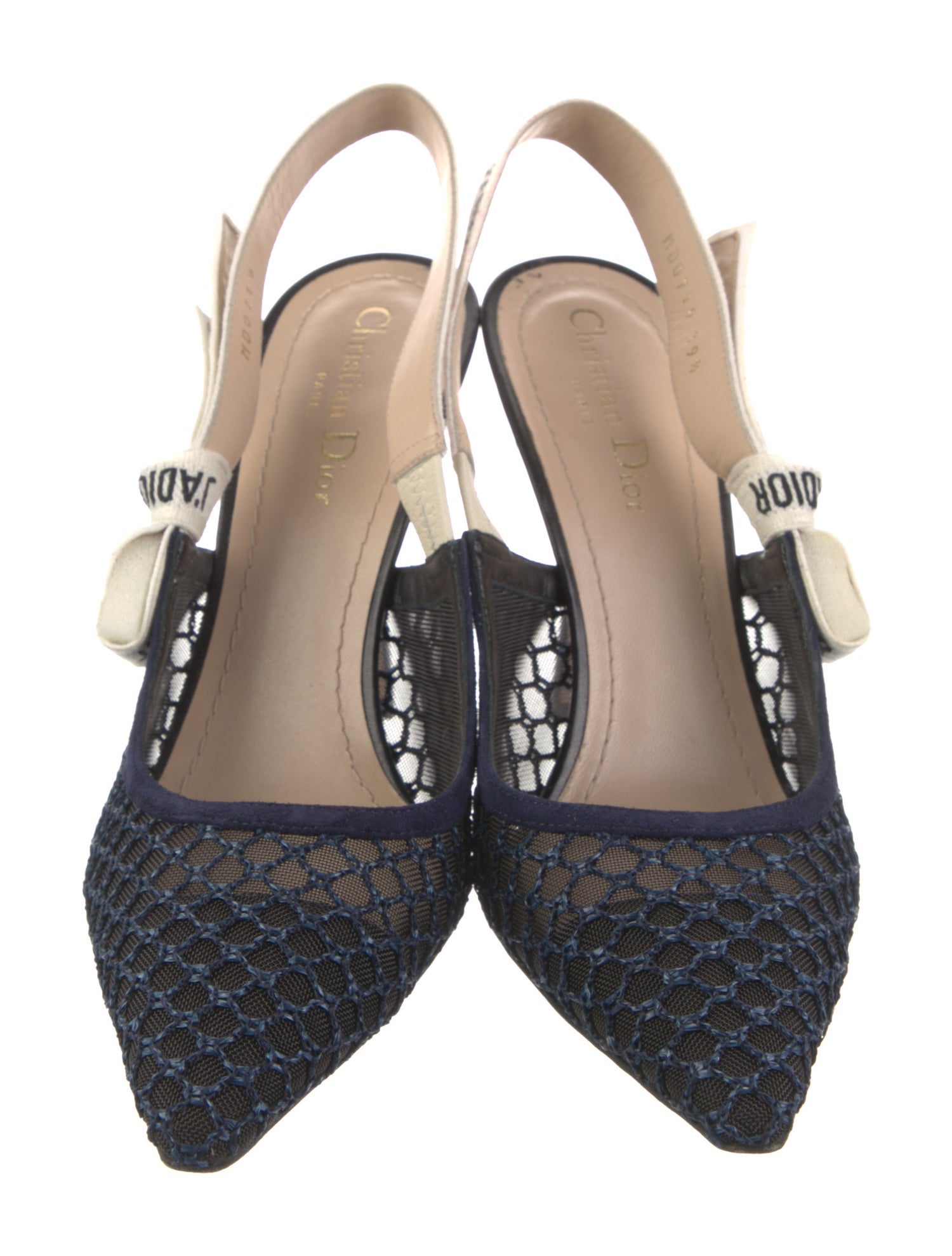 Christian Dior Mesh Slingback Pumps