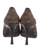 Christian Dior Diorissimo Pattern Canvas Pumps