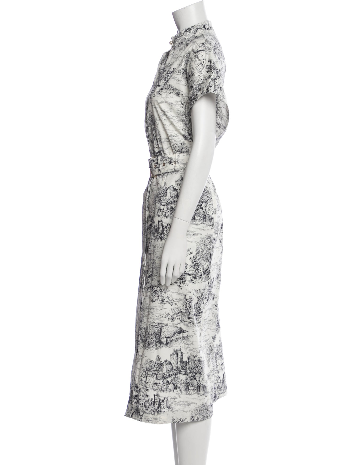 Christian Dior Printed Midi Length Dress