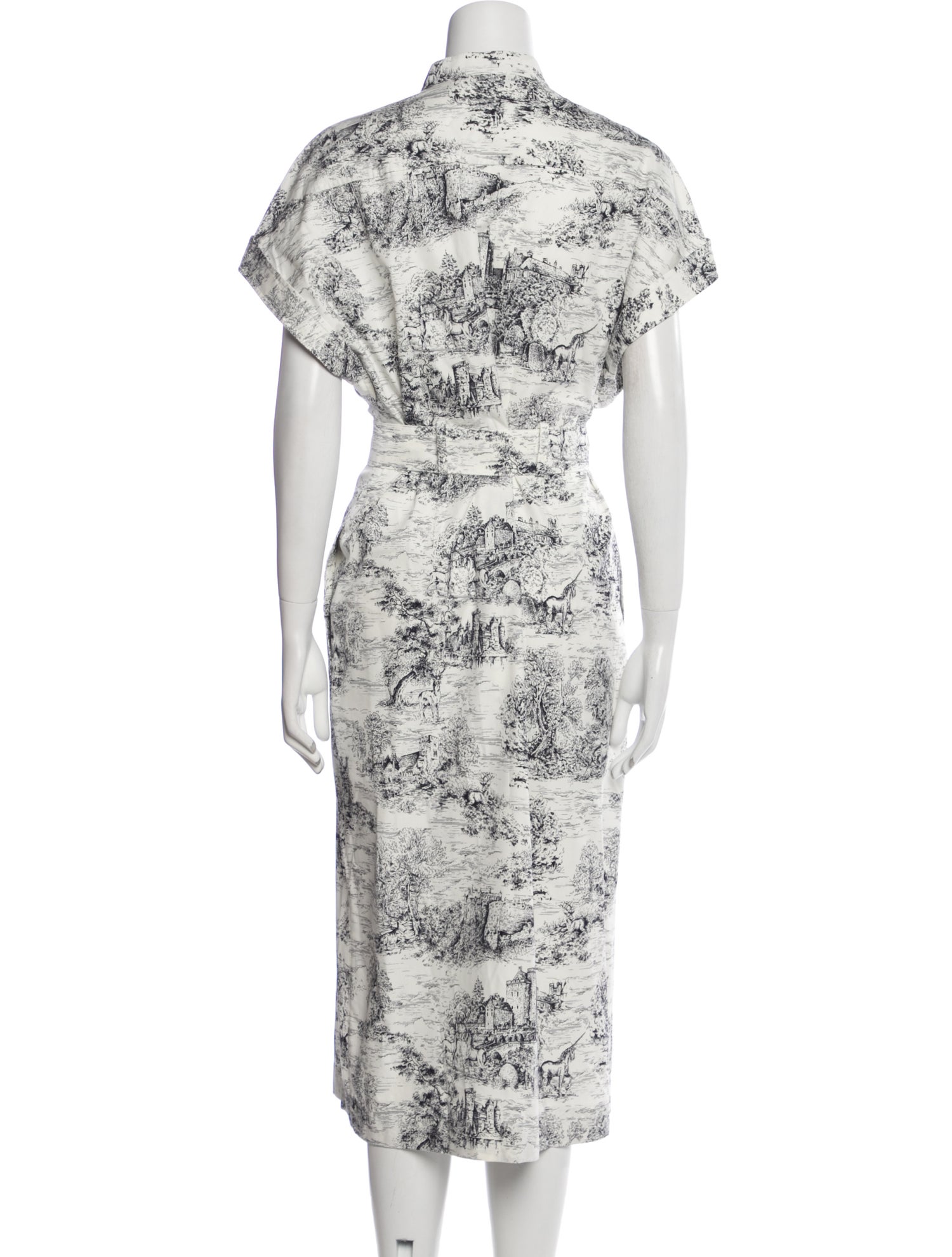 Christian Dior Printed Midi Length Dress