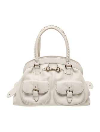 Christian Dior Leather Top Handle Bag