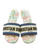 Christian Dior Canvas Printed Slides
