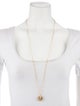 Christian Dior 18K Mother of Pearl & Diamond Medium Rose des Vents Medallion Necklace