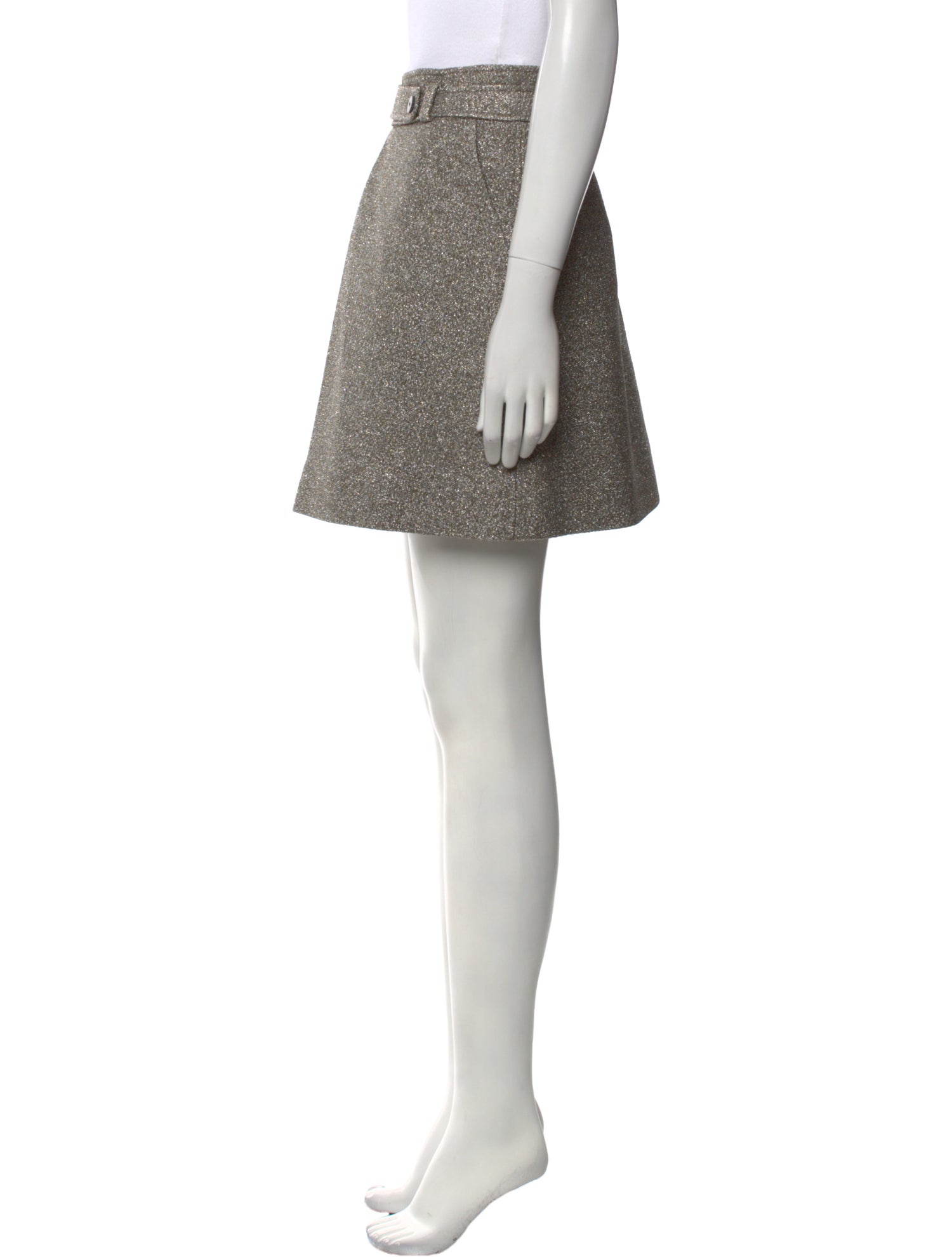 Christian Dior Pleated Accents Mini Skirt
