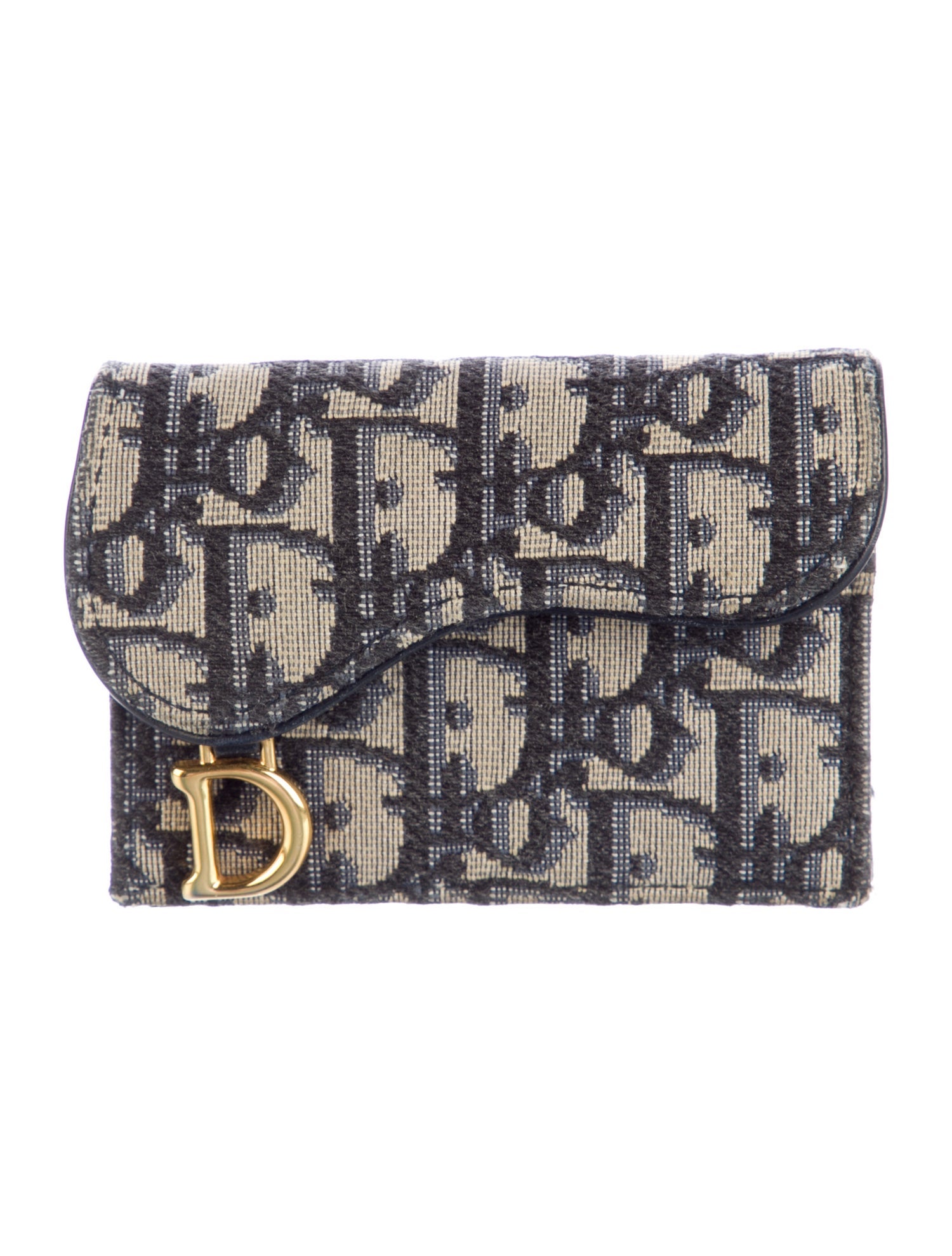 Christian Dior 2021 Compact Saddle Wallet Compact Wallet