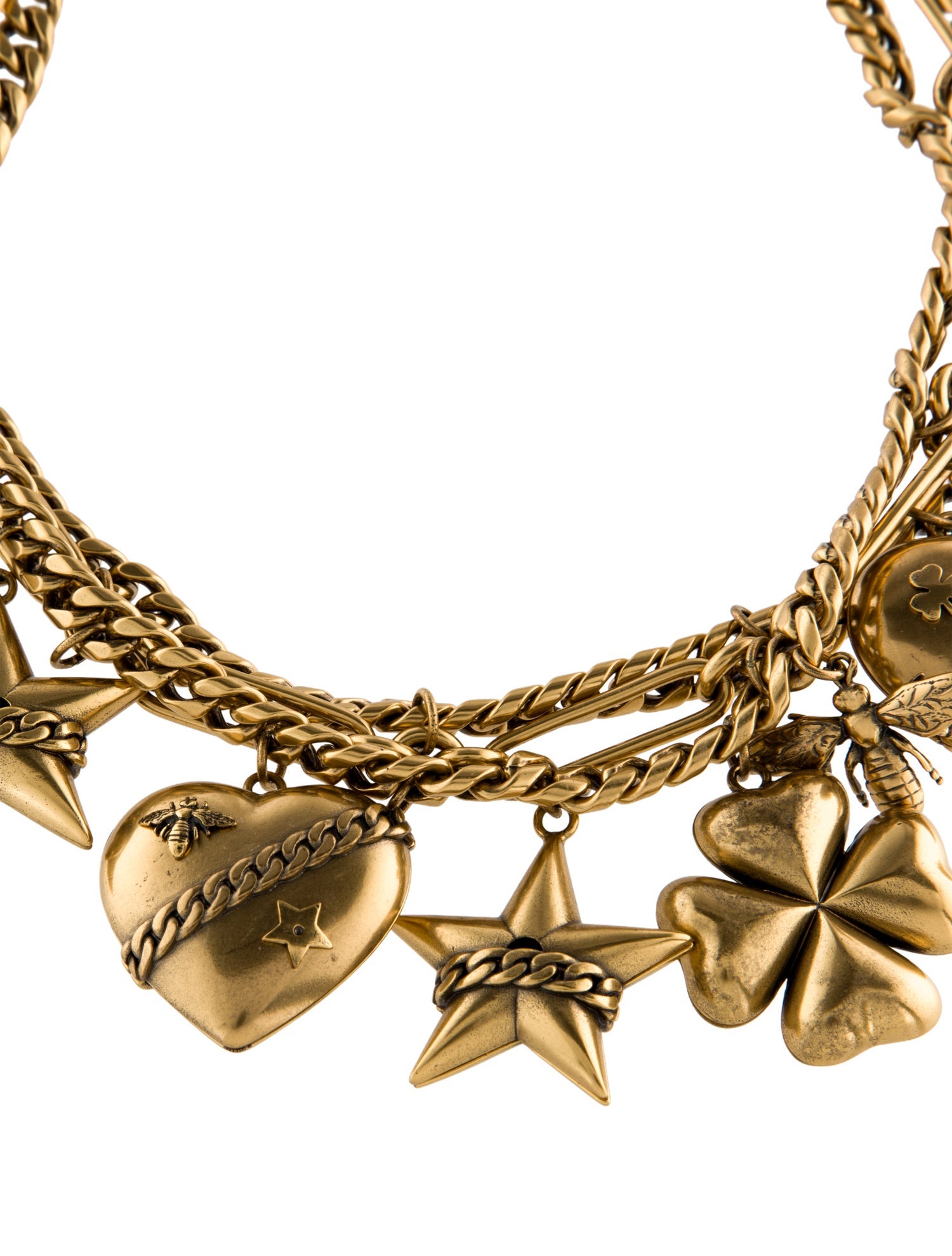 Christian Dior Multi-Charm Collar Necklace