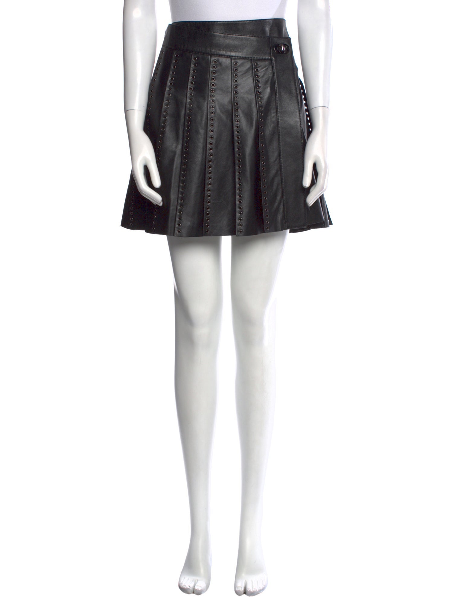 Christian Dior Leather Mini Skirt