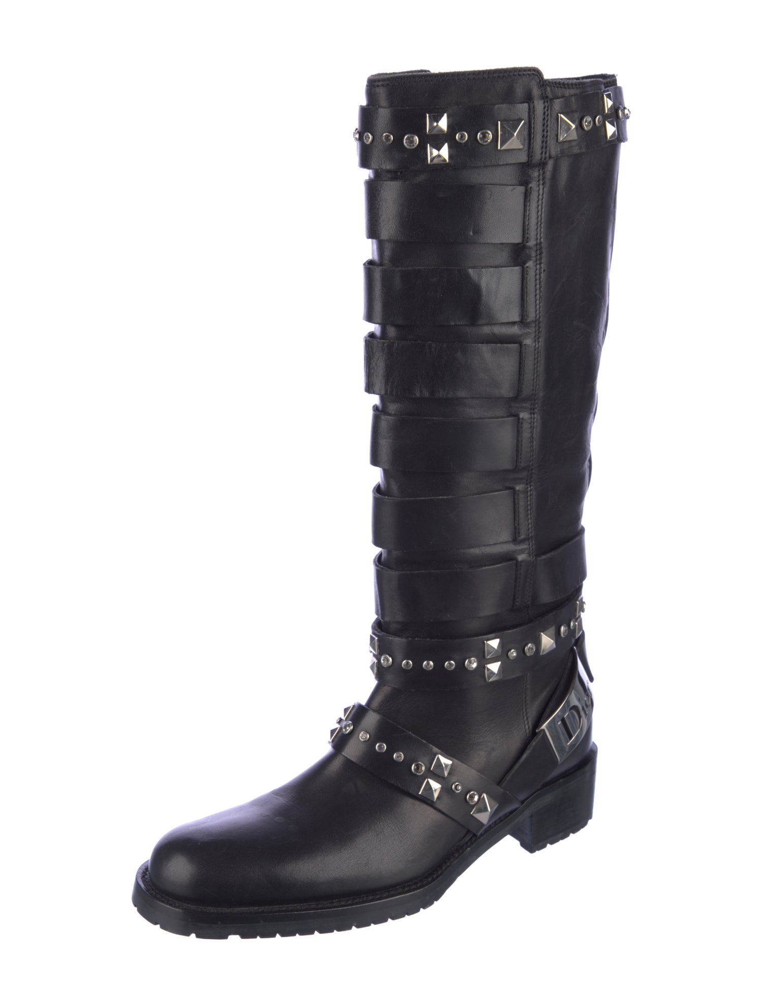 Christian Dior Leather Combat Boots