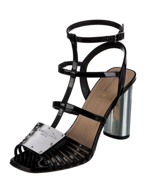Christian Dior Patent Leather Gladiator Sandals