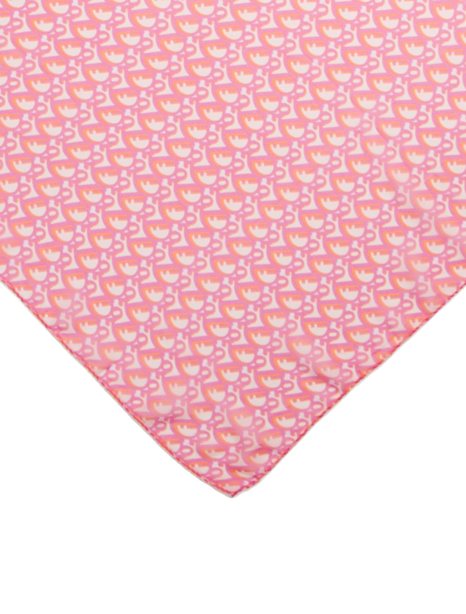 Christian Dior Silk Diorissimo Pattern Scarf