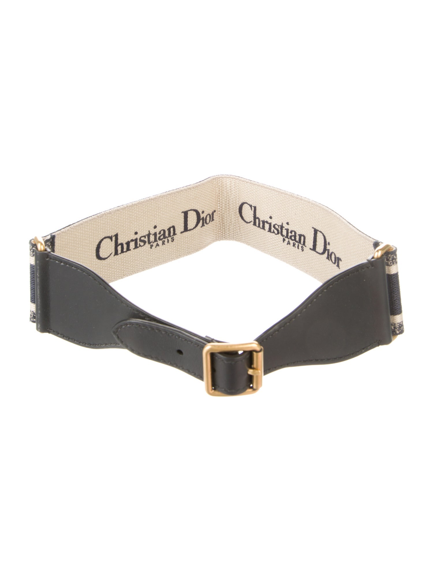 Christian Dior Wide Canvas Waist Belt