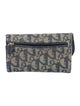 Christian Dior Denim Saddle Wallet Diorissimo Pattern Wallet