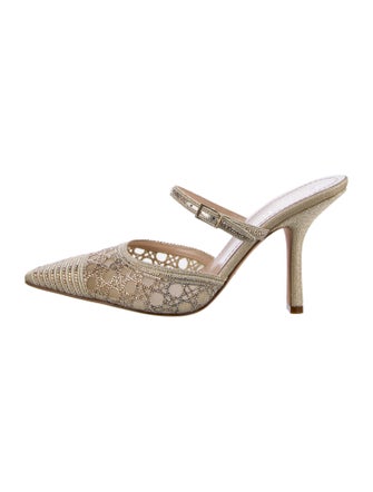 Christian Dior Crystal Embellishments Mules