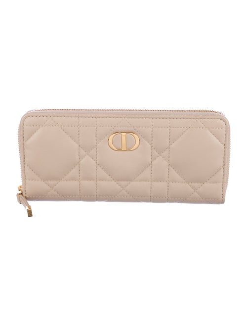 Christian Dior Cannage Pattern Leather Continental Wallet