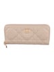Christian Dior Cannage Pattern Leather Continental Wallet