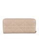 Christian Dior Cannage Pattern Leather Continental Wallet