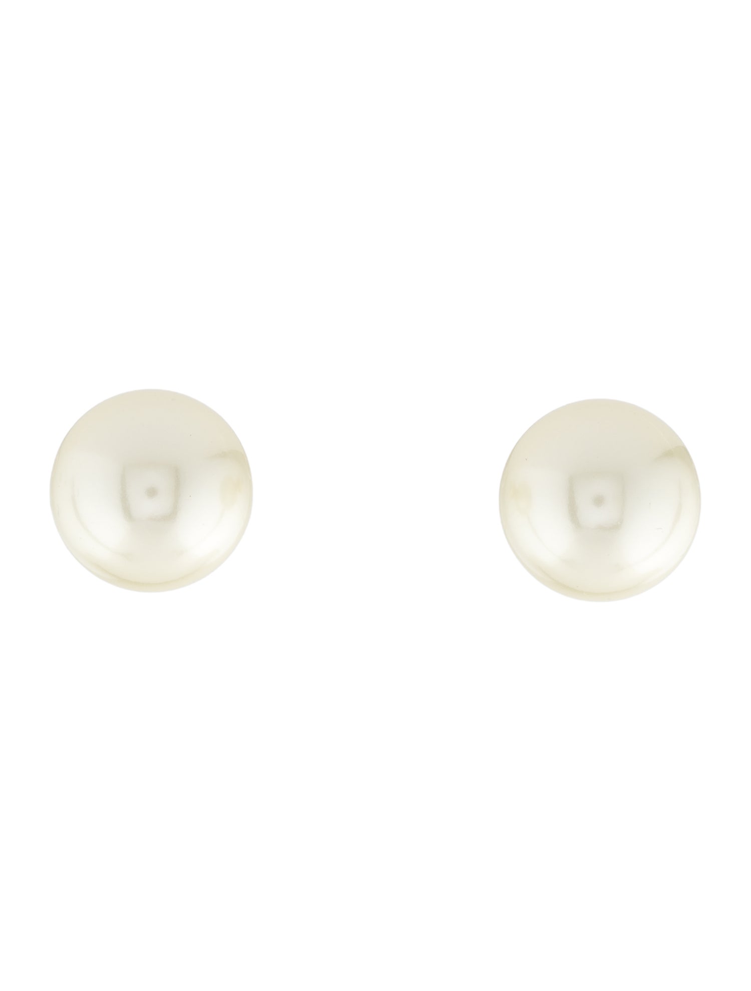 Christian Dior Faux Pearl Tribales Stud Earrings