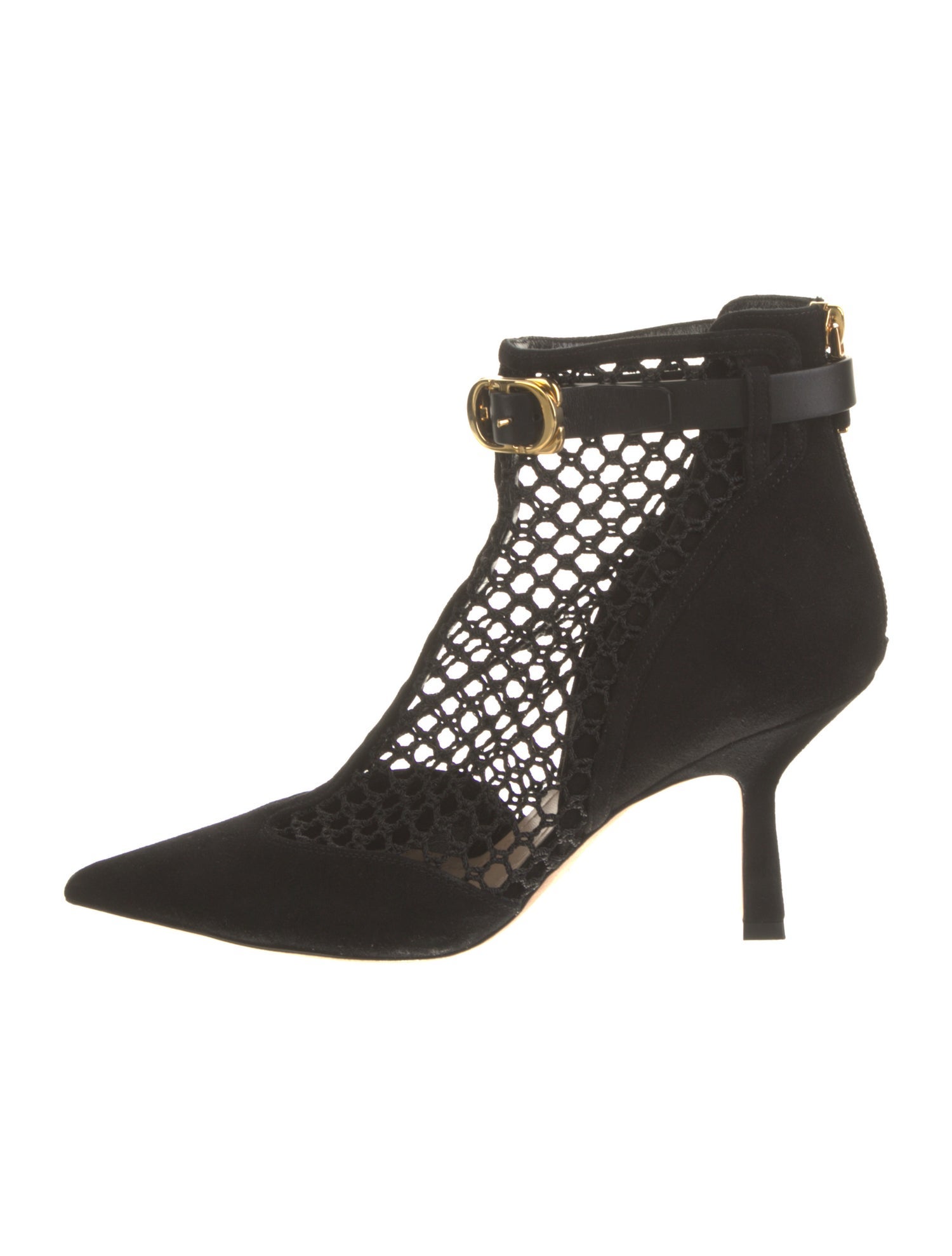 Christian Dior Suede Mesh Accents Boots
