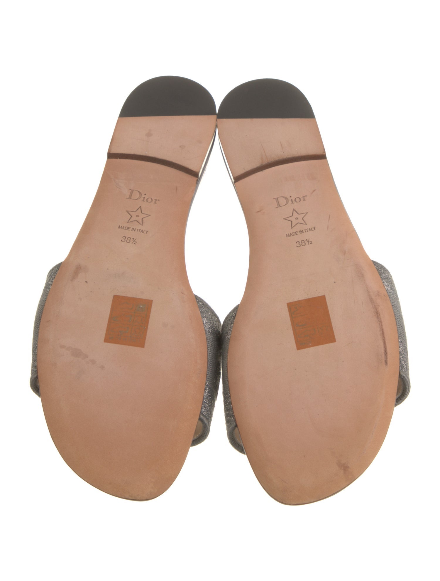 Christian Dior Embroidered Accent Slides