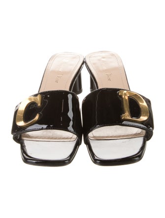 Christian Dior Patent Leather Slides