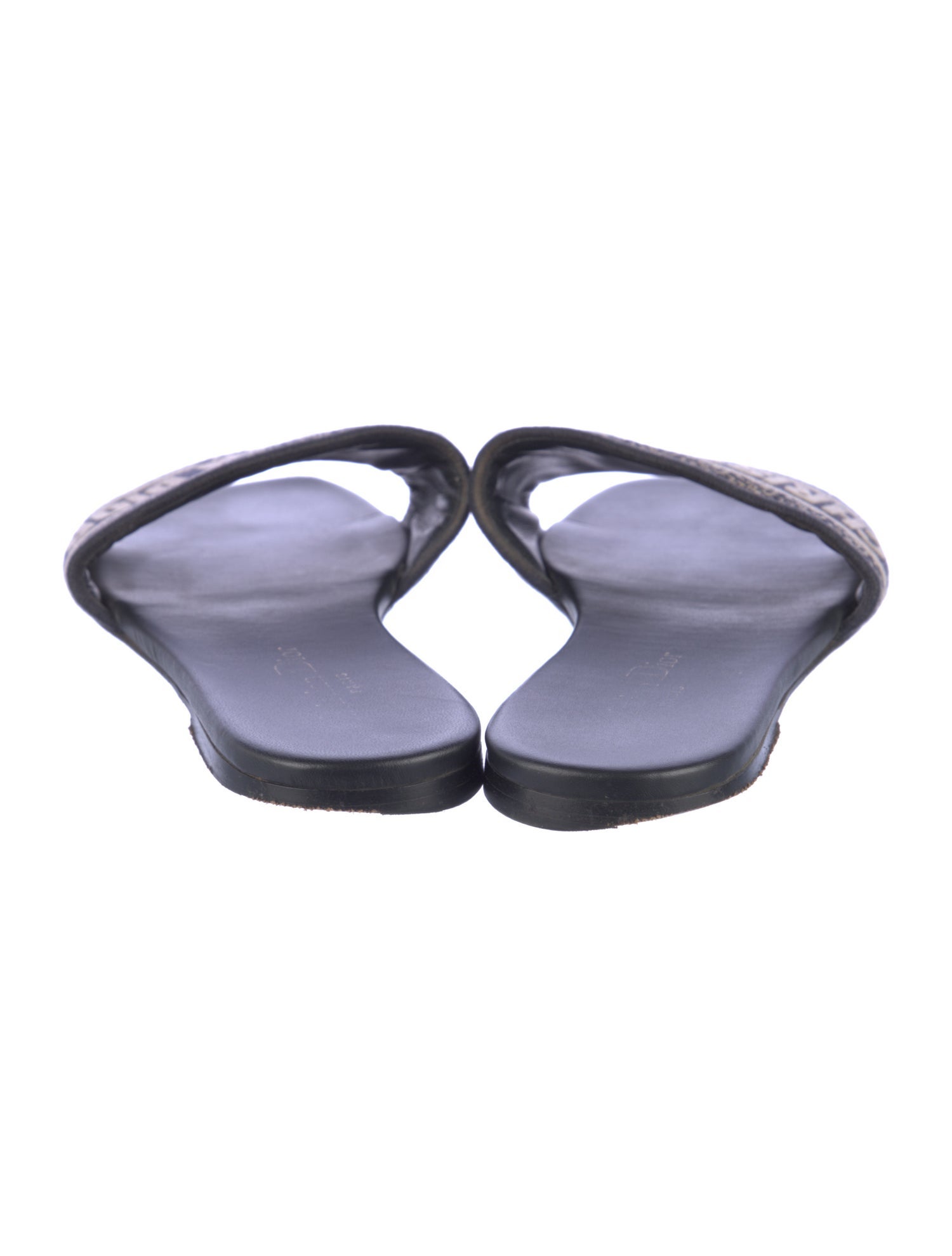 Christian Dior Canvas Printed Slides