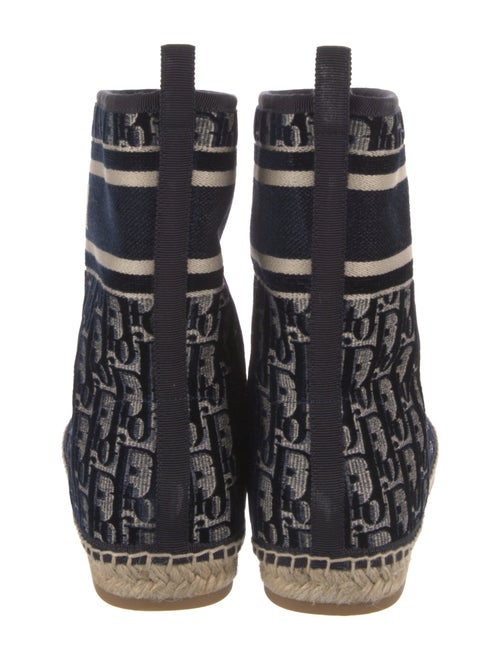 Christian Dior Oblique Jacquard Velvet Boots