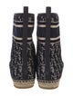 Christian Dior Oblique Jacquard Velvet Boots