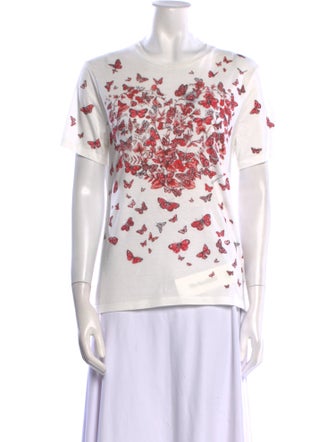 Christian Dior Printed Crew Neck T-Shirt