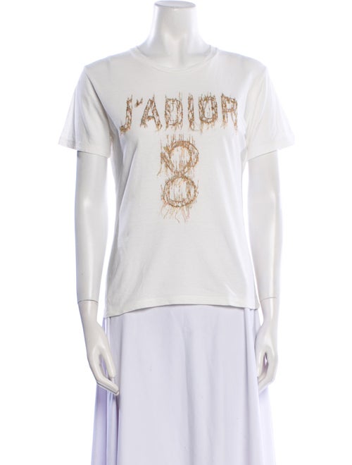 Christian Dior Graphic Print Crew Neck T-Shirt