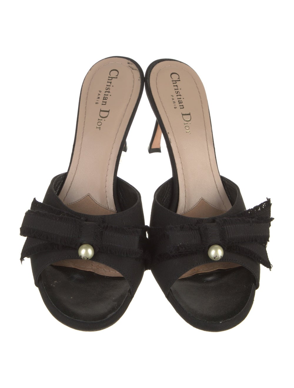 Christian Dior Canvas Slides Black - image 3