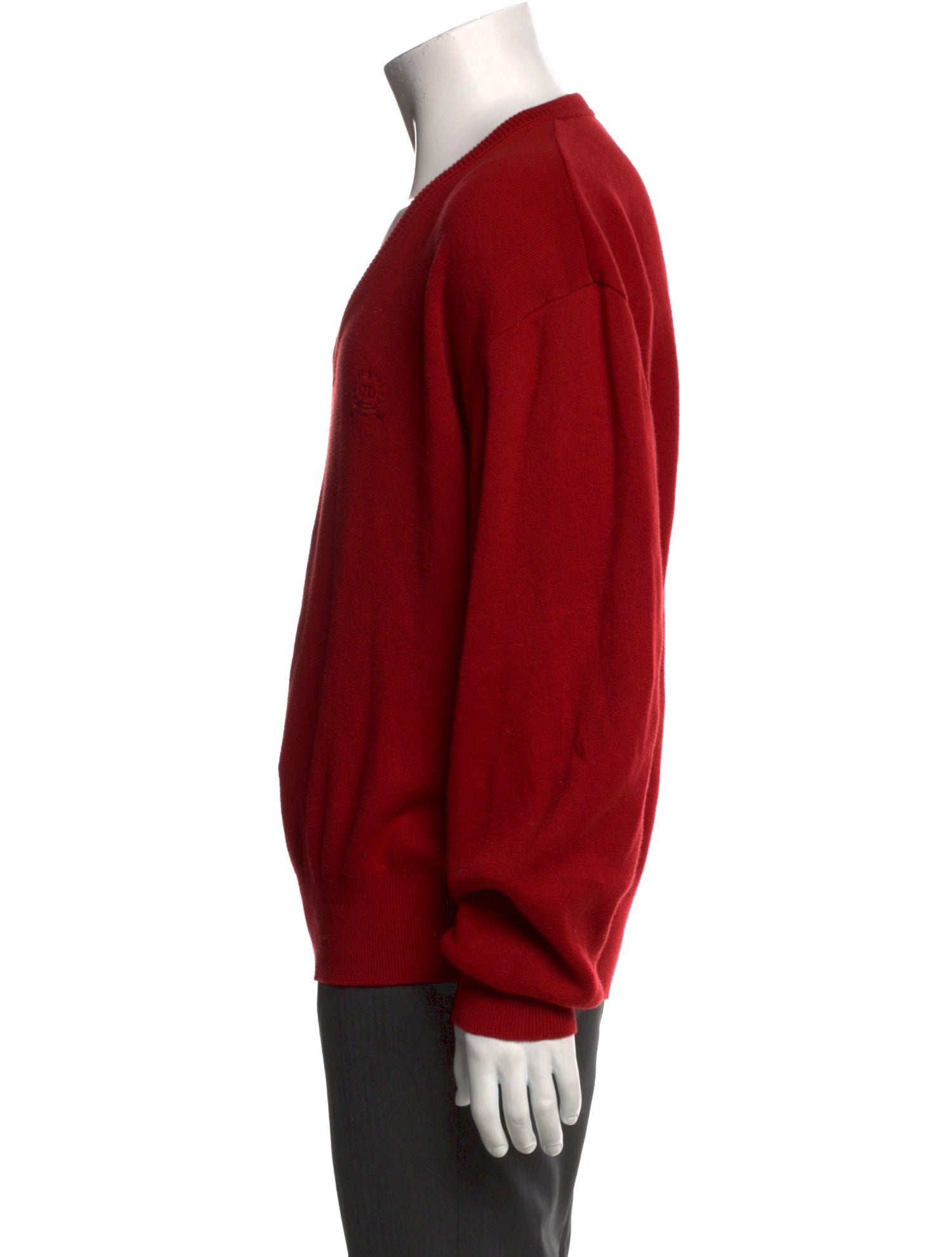 Christian Dior Bee Accent V-Neck Pullover