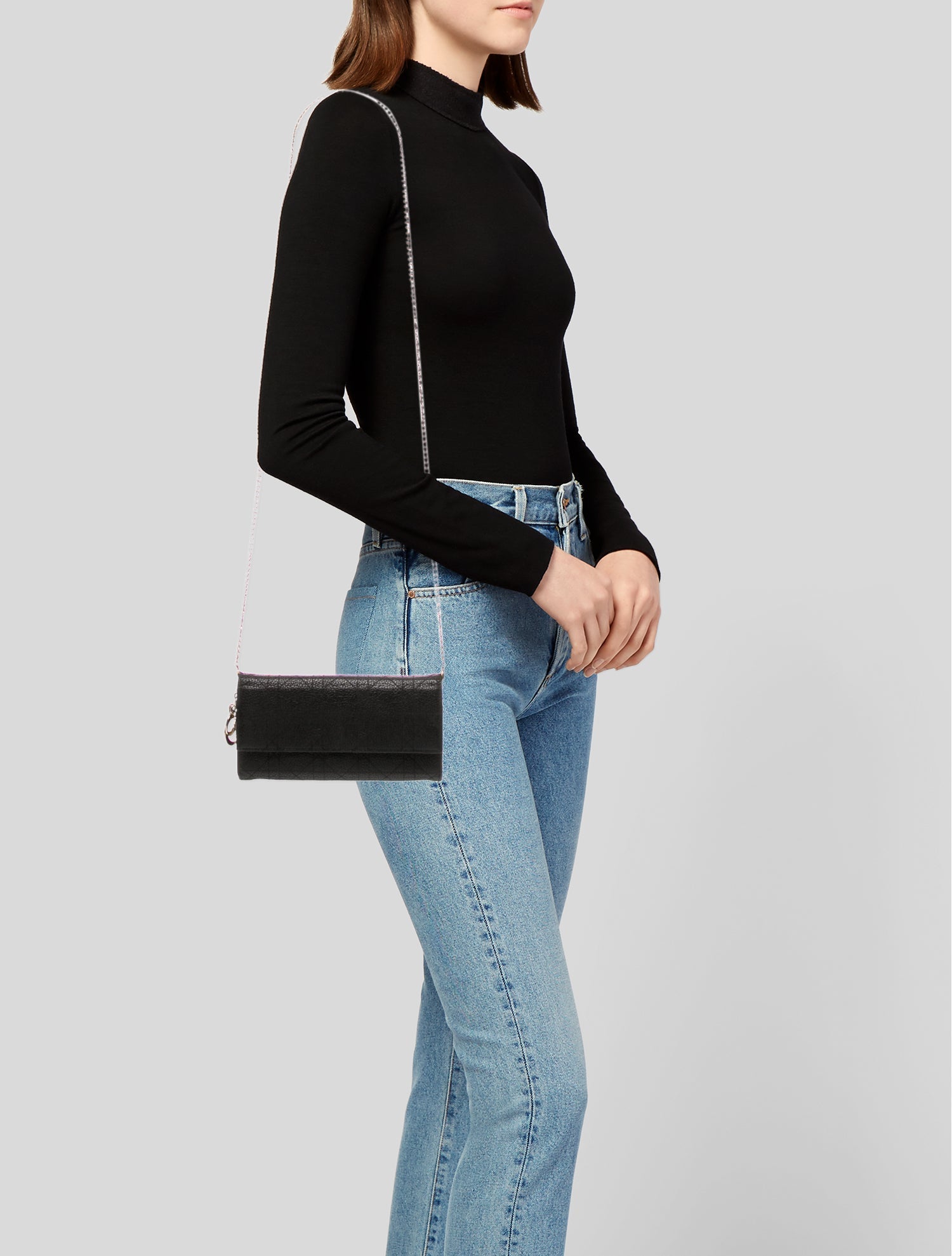 Christian Dior Cannage Cannage Rendez-vous Chain Wallet Mini 2024