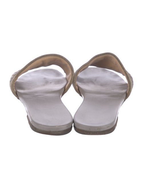 Christian Dior Embroidered Accent Slides