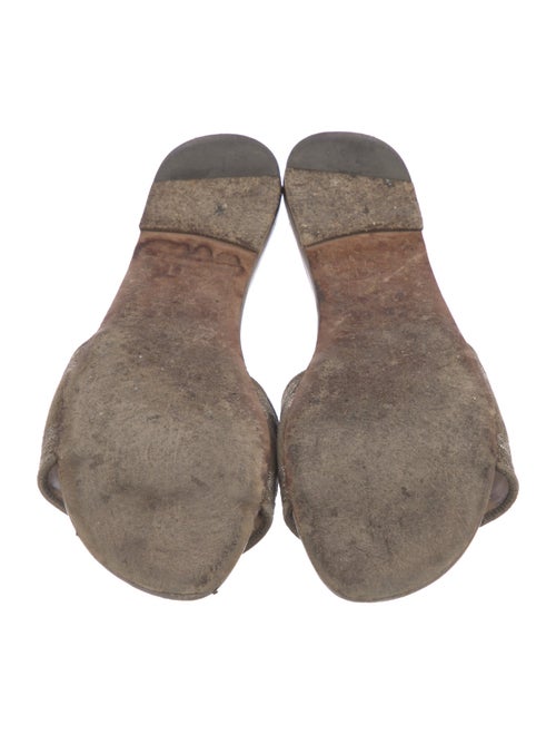 Christian Dior Embroidered Accent Slides