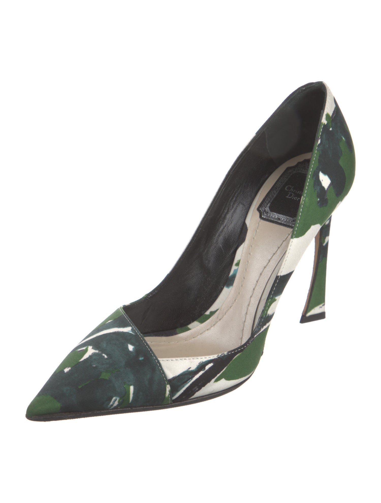 Christian Dior Canvas Printed Pumps