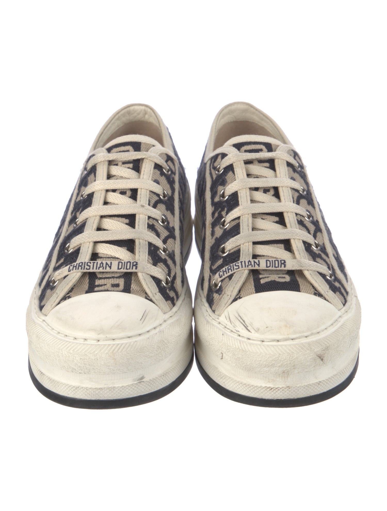 Christian Dior Oblique Jacquard Canvas Sneakers