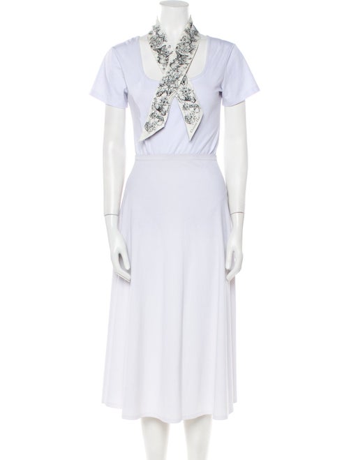 Christian Dior Silk Floral Print Scarf