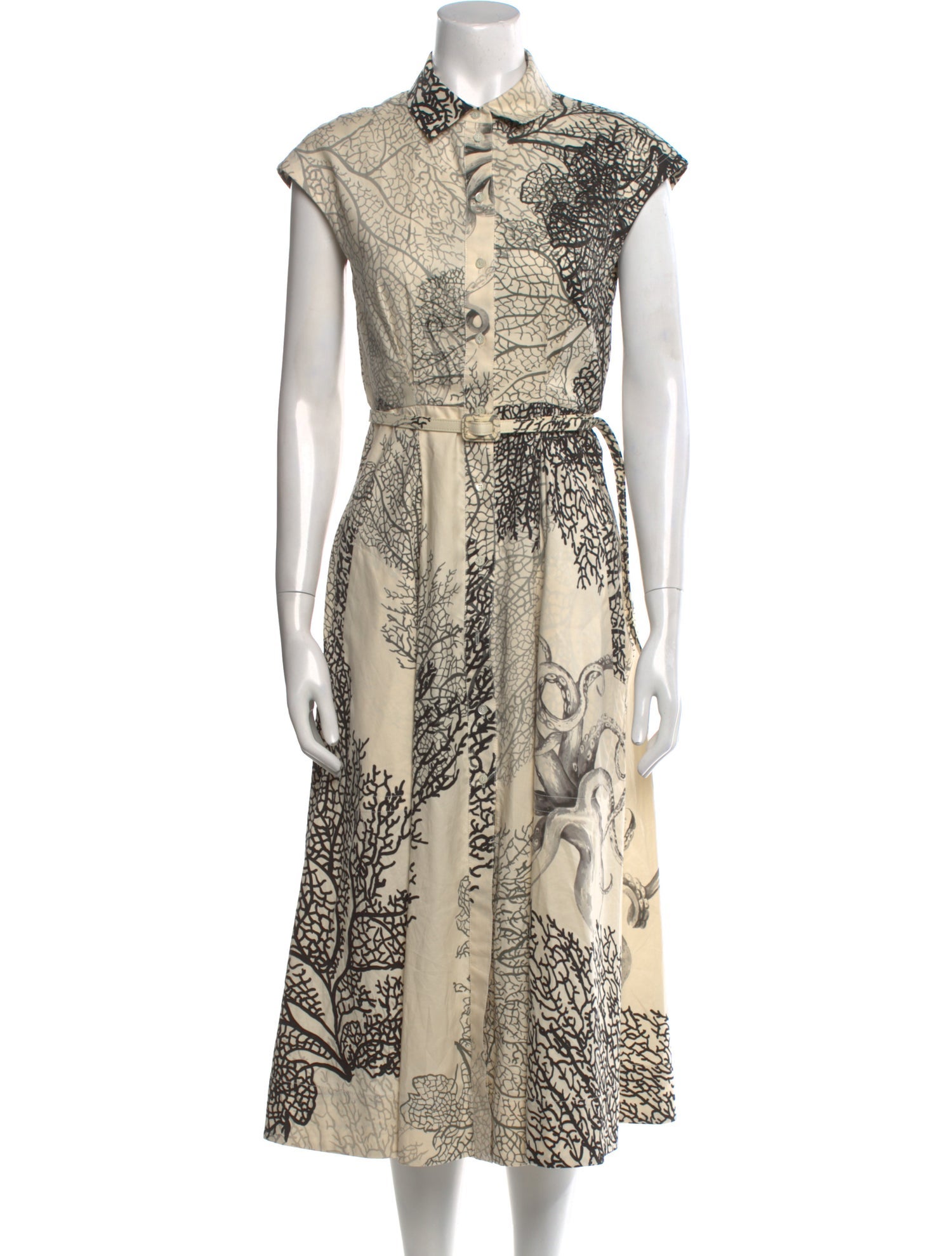 Christian Dior Printed Midi Length Dress