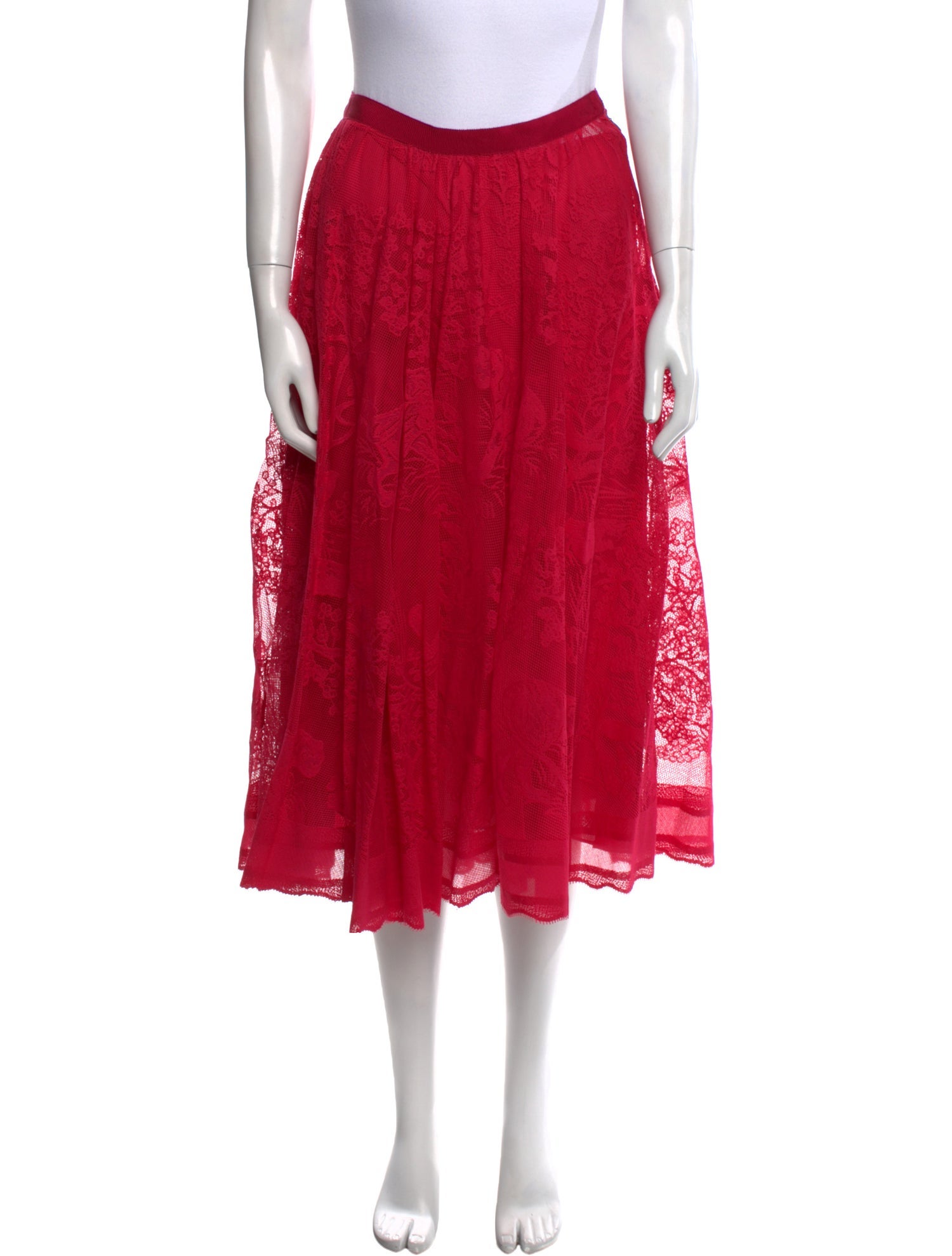 Christian Dior Lace Midi Length Skirt