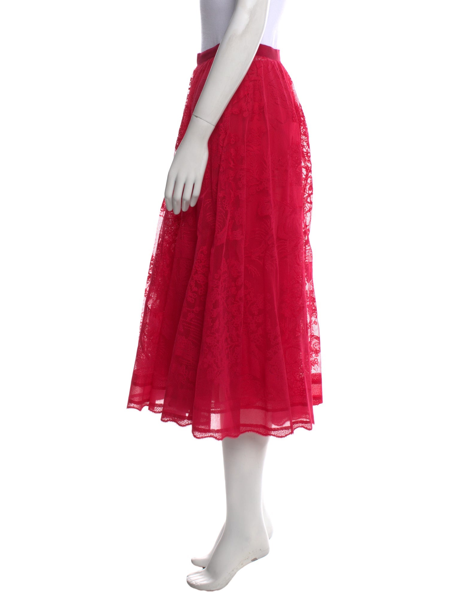 Christian Dior Lace Midi Length Skirt