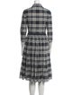 Christian Dior Plaid Print Midi Length Dress