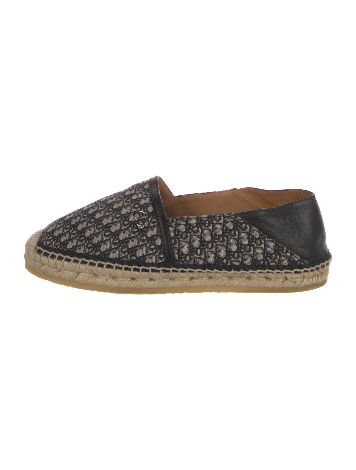 Christian Dior Diorissimo Pattern Canvas Espadrilles