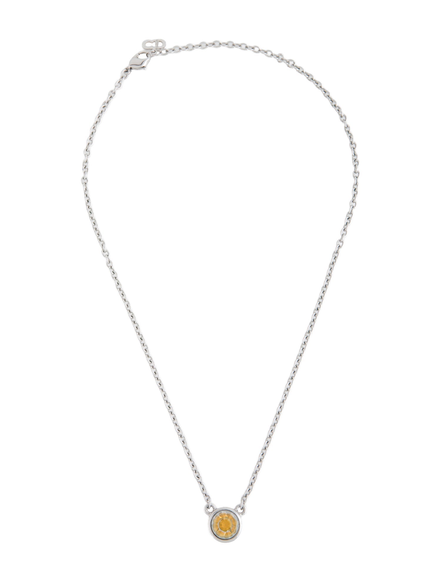 Christian Dior Vintage Crystal Pendant Necklace