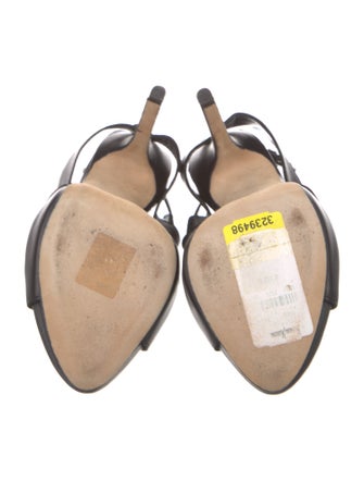 Christian Dior Leather Slingback Sandals