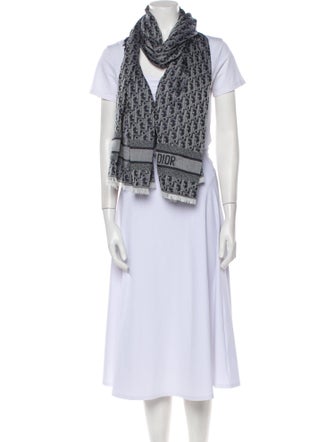 Christian Dior Silk Diorissimo Pattern Scarf