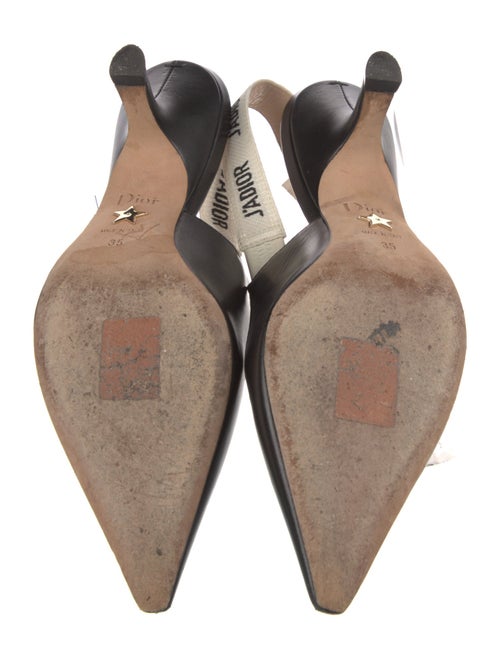 Christian Dior Leather Printed Slingback Pumps